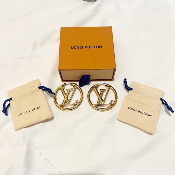 Louis Vuitton Gold Earrings - Picture 1 of 7